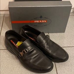 Prada Men’s Basic Seatbelt Loafers Size 11